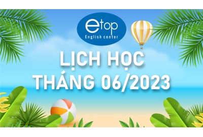 LỊCH HỌC THÁNG 06/2023